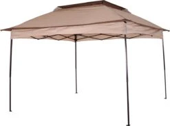 Outsunny Paviljoen Met Zijwanden Partytent Tuintent Popup 3,25 X 3,25 M Khaki 840-166 -Tuin En Buiten 1200x895 1