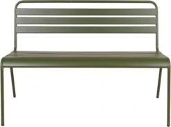 MaximaVida Metalen Tuinbank Max 120 Cm Olijfgroen -Tuin En Buiten 1200x895 5