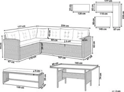 Beliani VITERBO - Loungeset Voor 8 - Grijs - PE Rotan -Tuin En Buiten 1200x896 1