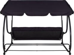 Springos Schommelbank | Linda-Schommel | 3-zits | Waterafstotend | Inclusief 2 Kussens | Verstelbare Luifel | 162 X 200 X 120 Cm | Zwart 16 Springos Schommelbank | Linda-Schommel | 3-zits | Waterafstotend | Inclusief 2 Kussens | Verstelbare Luifel | 162 X 200 X 120 Cm | Zwart -Tuin En Buiten 1200x897 1