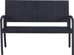 Outsunny Polyrotan Tuinbank 2-zits Parkbank Bank Staal Zwart 867-022 13 Outsunny Polyrotan Tuinbank 2-zits Parkbank Bank Staal Zwart 867-022 -Tuin En Buiten 1200x898 5