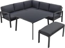 Wellington Lounge Dining Set - Carbon Black -Tuin En Buiten 1200x899 2