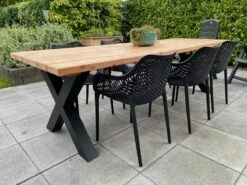 Tuintafel Douglas 220 Cm X 90 Cm | Stalen Poten | + Montage | Duurzame Eettafel | Onderhoudsarm 6-8 Personen | Geschaafd Hout | DuuMaa -Tuin En Buiten 1200x899 26