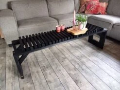 Tuinbank Design 2023 - 150CM - Grenen Hout - Zwart -Tuin En Buiten 1200x900