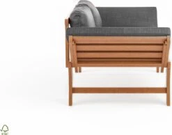 Loungebank Tuin FSC Antraciet – Makkelijk Verstelbaar Lounge Bank Balkon – Tuinbank Lounge Hardhout FSC – Perfecthomeshop -Tuin En Buiten 1200x942