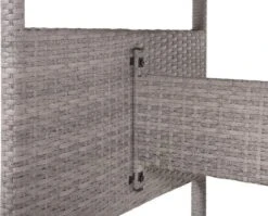 Beliani VITERBO - Loungeset Voor 8 - Grijs - PE Rotan -Tuin En Buiten 1200x965 2