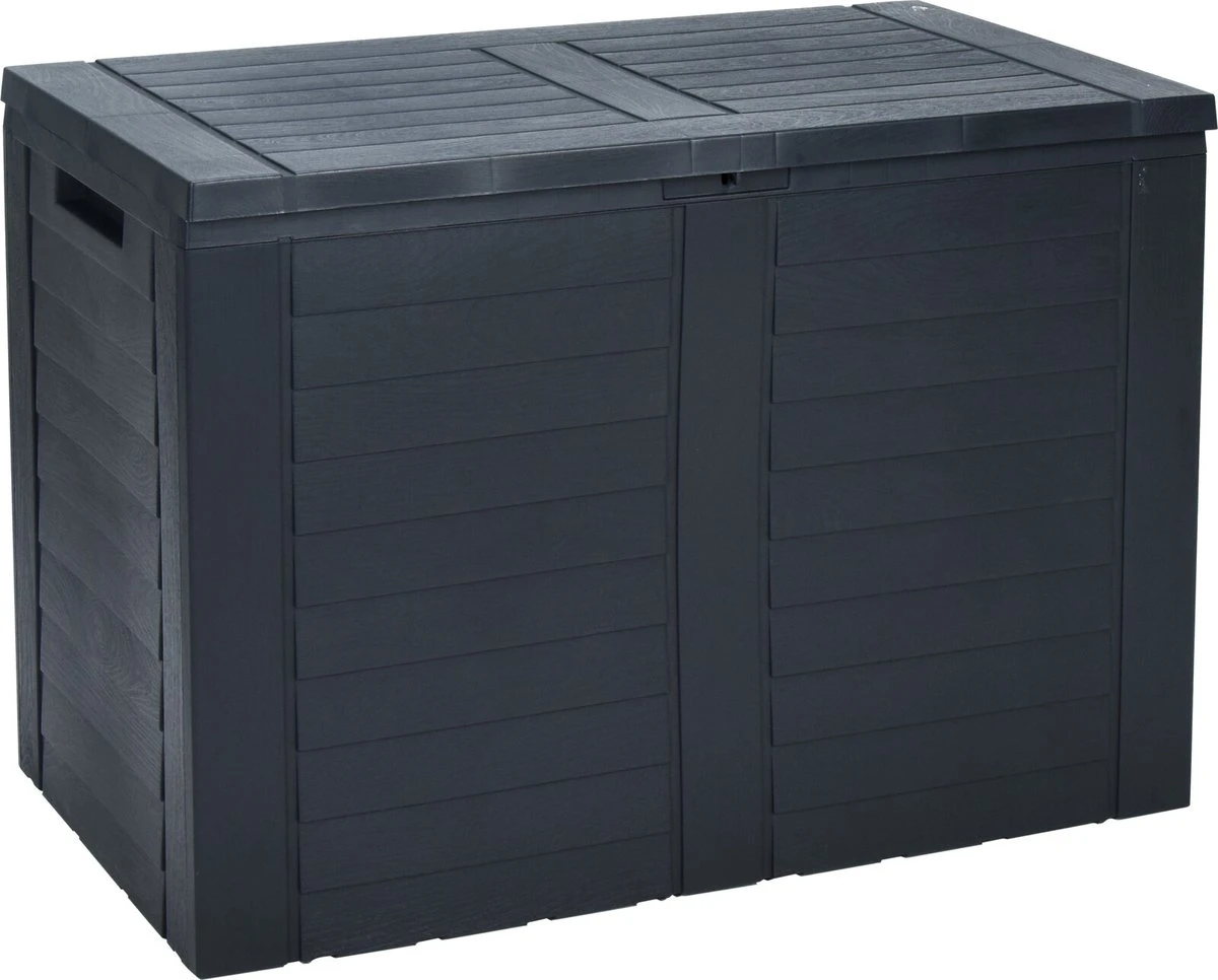Parya Garden- Opbergbox Kussenbox - Tuinkist 170 Liter - Grijs- 75 X 44 X 53 Cm 1 Parya Garden- Opbergbox Kussenbox - Tuinkist 170 Liter - Grijs- 75 X 44 X 53 Cm