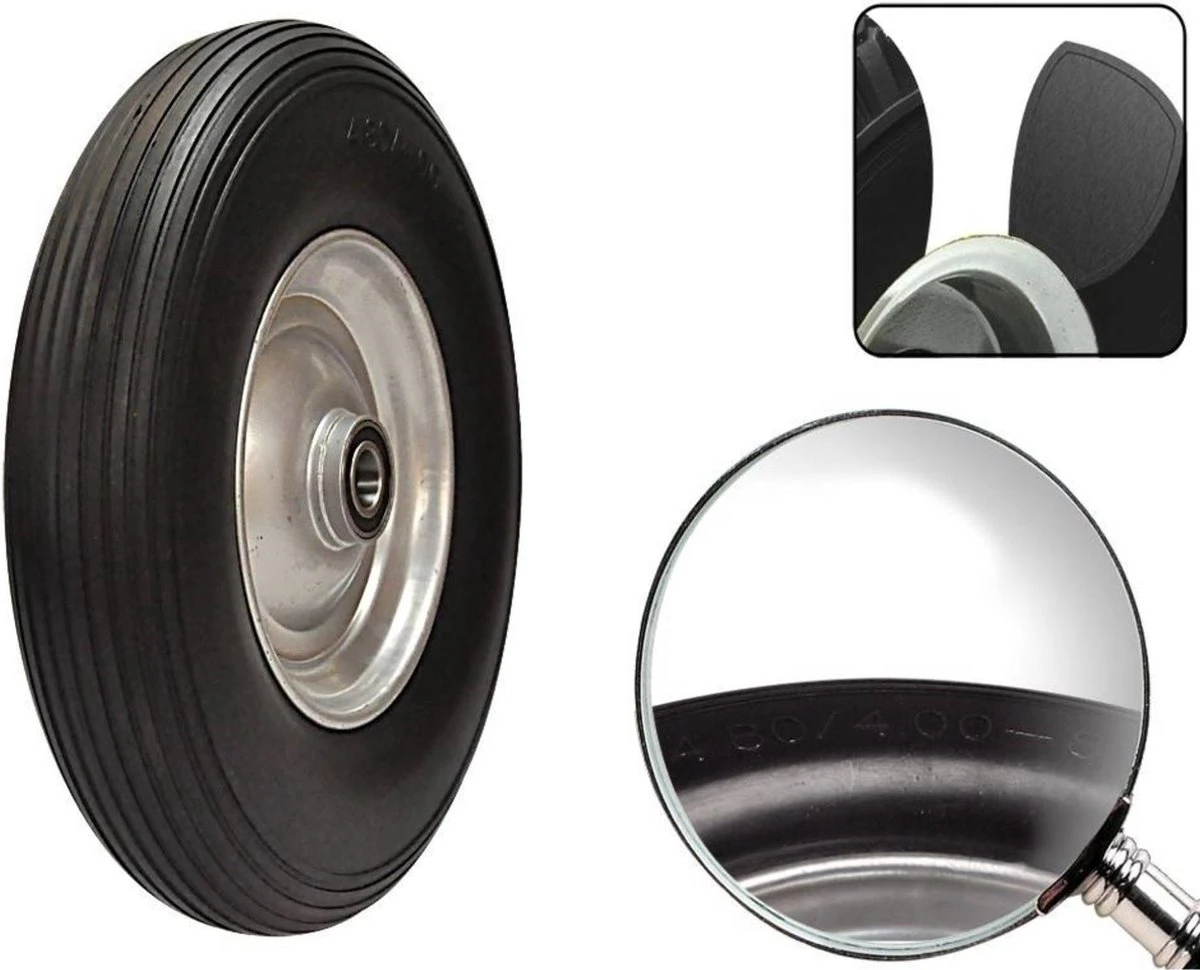 Benson Anti Lek Kruiwagenwiel 4.80 / 4.00-8 Mix Kleur 3 Benson Anti Lek Kruiwagenwiel 4.80 / 4.00-8 Mix Kleur - Afbeelding 3