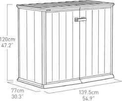 Keter Patio Store Opbergkast - 139,5x77x120cm - Grijs 18 Keter Patio Store Opbergkast - 139,5x77x120cm - Grijs -Tuin En Buiten 1200x995
