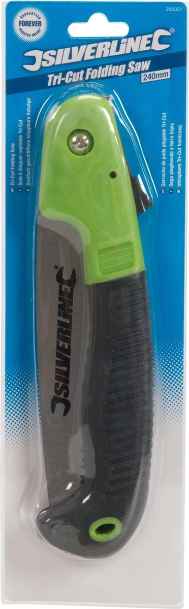 Silverline Inklapbare Tri-Cut Handzaag - Takkenzaag - 180 Mm Zaagblad 2 Silverline Inklapbare Tri-Cut Handzaag - Takkenzaag - 180 Mm Zaagblad - Afbeelding 2