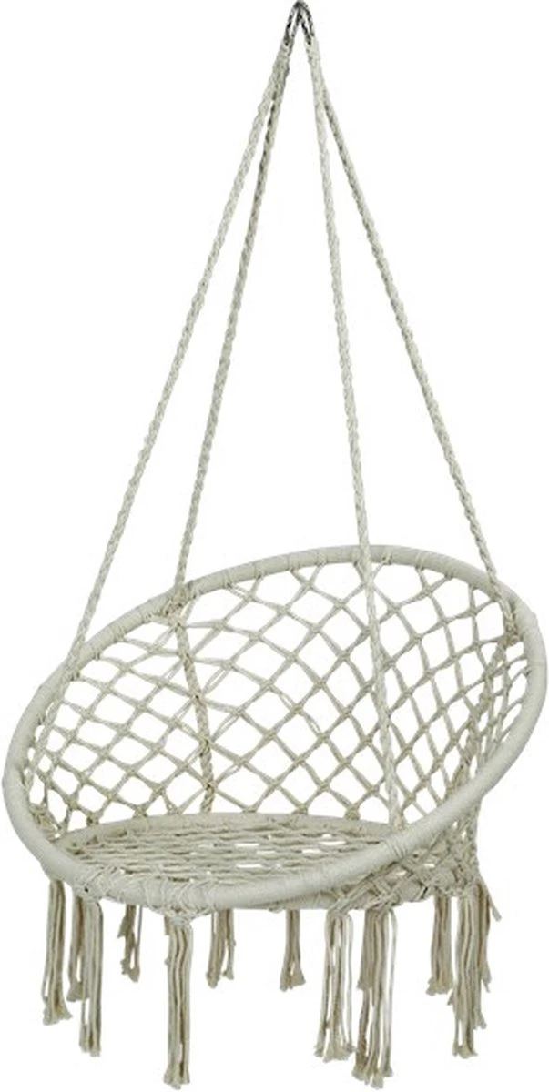 Macramé Hangstoel Beige - Beige Hangstoel - Hangstoel Touw - Hangstoel - Tot 110KG - Eenpersoons Hangstoel - Hang Stoel 1 Persoon - Hangstoel Voor Binnen - Hangstoel Zonder Standaard - Hangstoel Buiten 3 Macramé Hangstoel Beige - Beige Hangstoel - Hangstoel Touw - Hangstoel - Tot 110KG - Eenpersoons Hangstoel - Hang Stoel 1 Persoon - Hangstoel Voor Binnen - Hangstoel Zonder Standaard - Hangstoel Buiten - Afbeelding 3