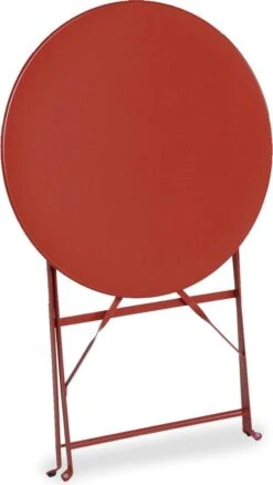 Emilia - Ronde Inklapbare Bistrotafel Ø60cm Van Gepoedercoat Staal – Terra Cotta 10 Emilia - Ronde Inklapbare Bistrotafel Ø60cm Van Gepoedercoat Staal – Terra Cotta -Tuin En Buiten 677x1200 2