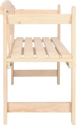 Merkloos Springos Tuinbank | Tuinbankje | Zitbank Buiten | Naaldhout | 119 X 78 X 45 Cm | Licht -Tuin En Buiten 734x1200