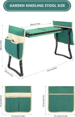 Uten - Kniebankje Tuin - Knie Steun - Tuinkruk Inklapbaar - Kniesteun Tuinieren - Kniekussen - Tot 150 Kg - Groen -Tuin En Buiten 763x1200