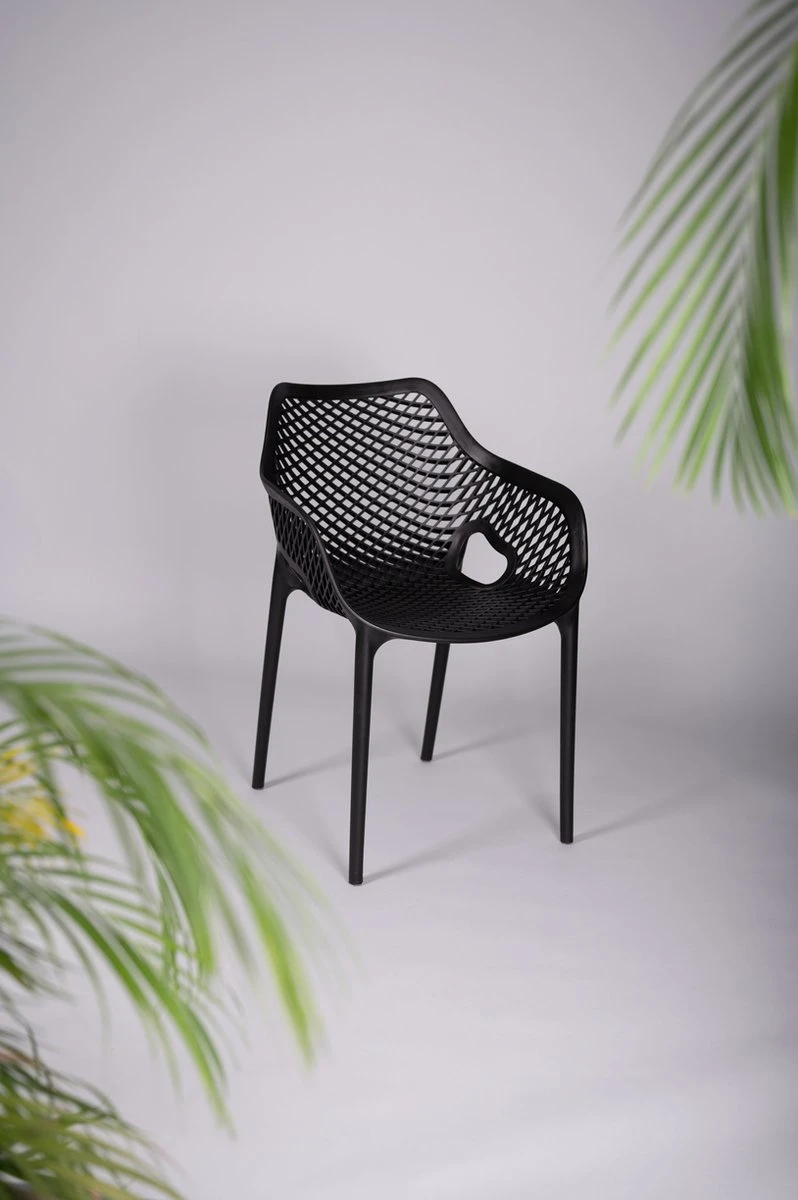 Tuinstoel - Air XL - Zwart - Siesta 3 Tuinstoel - Air XL - Zwart - Siesta - Afbeelding 3