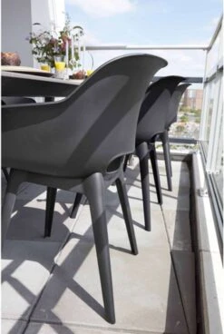 Allibert Akola Tuinstoelen - 2 Stuks -56,5x55x80cm - Donkergrijs -Tuin En Buiten 806x1200 3