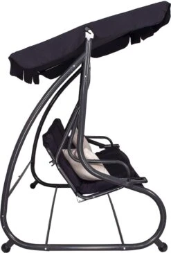 Springos Schommelbank | Linda-Schommel | 3-zits | Waterafstotend | Inclusief 2 Kussens | Verstelbare Luifel | 162 X 200 X 120 Cm | Zwart 26 Springos Schommelbank | Linda-Schommel | 3-zits | Waterafstotend | Inclusief 2 Kussens | Verstelbare Luifel | 162 X 200 X 120 Cm | Zwart -Tuin En Buiten 813x1200 3