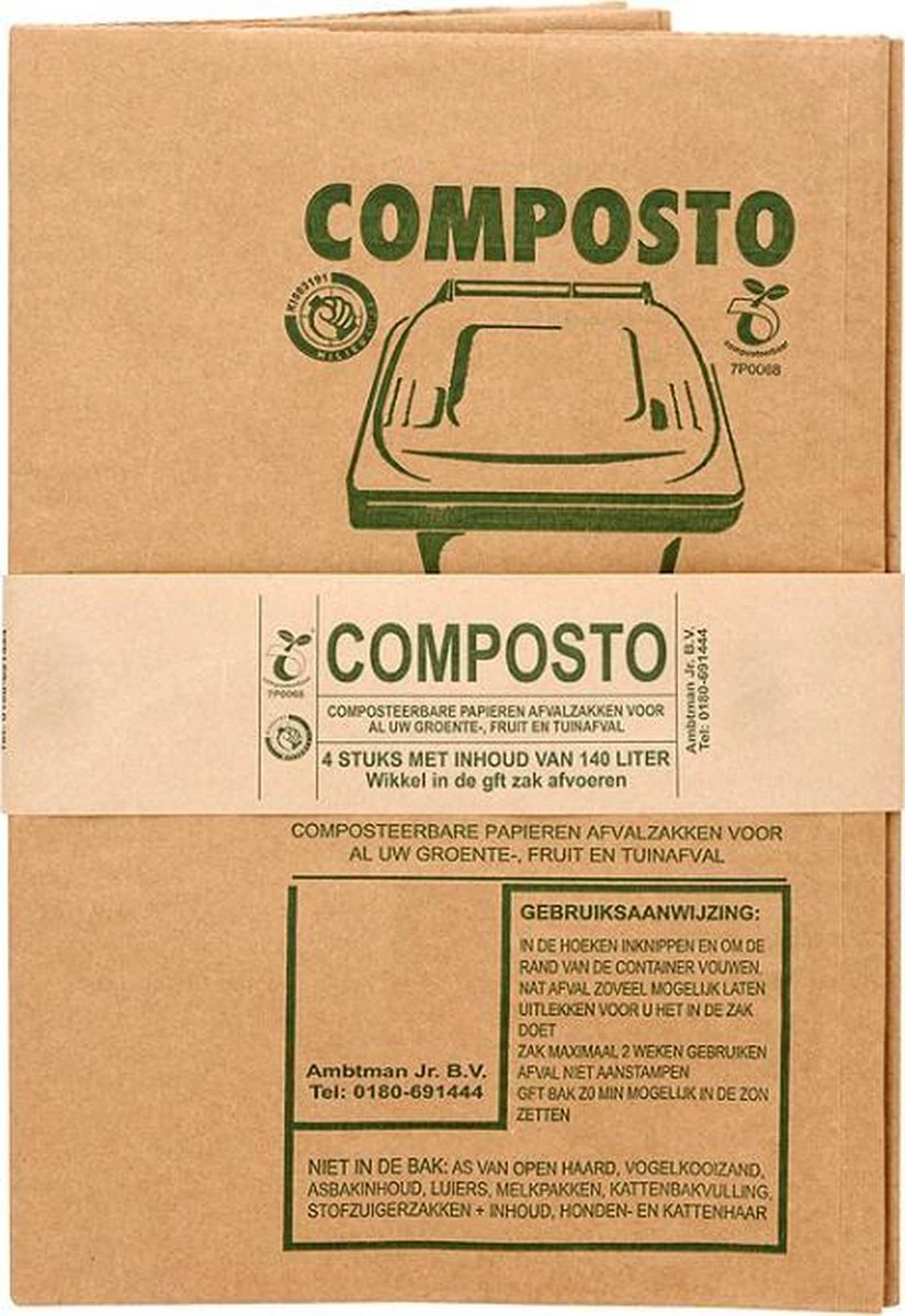 Composto GFT 140L Containerzak Set á 40 Stuks 1 Composto GFT 140L Containerzak Set á 40 Stuks