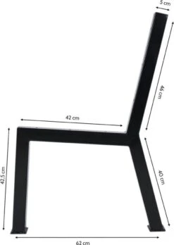 MaximaVida Set Industriële Bankpoten New York- Zwart Gecoat - Maak Zelf Je Bank -Tuin En Buiten 851x1200 1
