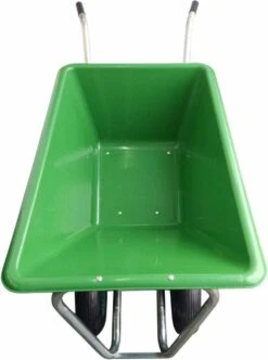 Kruiwagen Met Dubbel Luchtwiel Stal Eco Groen 160 Liter -Tuin En Buiten 893x1200 1