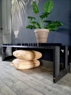 Tuinbank Design 2023 - 150CM - Grenen Hout - Zwart -Tuin En Buiten 900x1200 1