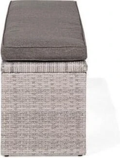 Beliani VITERBO - Loungeset Voor 8 - Grijs - PE Rotan -Tuin En Buiten 916x1200