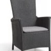 Allibert Vermont Verstelbare Tuinstoel - 64x68x107cm - Grafiet
