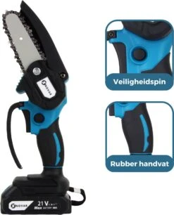 NovarGarden® Mini Kettingzaag NG1 - Met 2x Accu - Takkenzaag - Snoeizaag - Electrisch - Handzaag - Boomzaag - 21V -Tuin En Buiten 970x1200 7