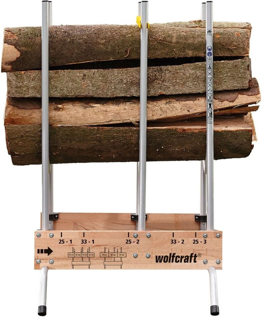 Wolfcraft - Professionele Zaagbok - Voor Kettingzaag - Hout - Opbouwbare, Stabiele Zaagbok Voor Brandhout - 5121000 - 10 JAAR GARANTIE 5 Wolfcraft - Professionele Zaagbok - Voor Kettingzaag - Hout - Opbouwbare, Stabiele Zaagbok Voor Brandhout - 5121000 - 10 JAAR GARANTIE - Afbeelding 5